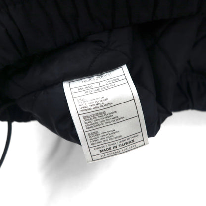 NIKE 90年代 銀タグ ハーフジップ アノラックジャケット ナイロン ジャージ XL 中綿 カンガルーポケット 短丈 ドローコード