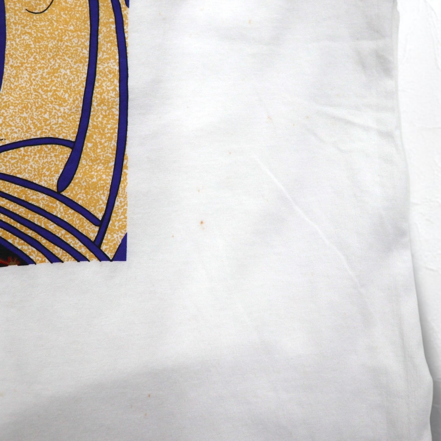 Japan Shine 浮世絵 プリント Tシャツ L ホワイト コットン 日本画 歌舞伎 尾上菊五郎