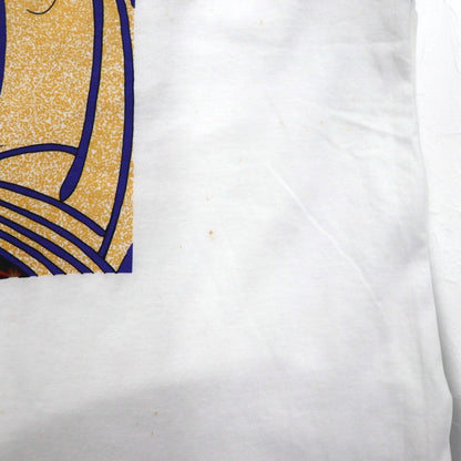 Japan Shine 浮世絵 プリント Tシャツ L ホワイト コットン 日本画 歌舞伎 尾上菊五郎