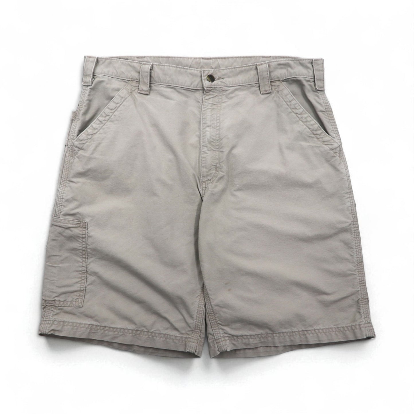 carhartt ダック地 ショート ペインターパンツ Canvas Utility Work Shorts ハーフパンツ XL ベージュ B147 メキシコ製