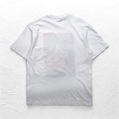 Japan Shine 浮世絵 プリント Tシャツ L ホワイト コットン 日本画 歌舞伎 尾上菊五郎