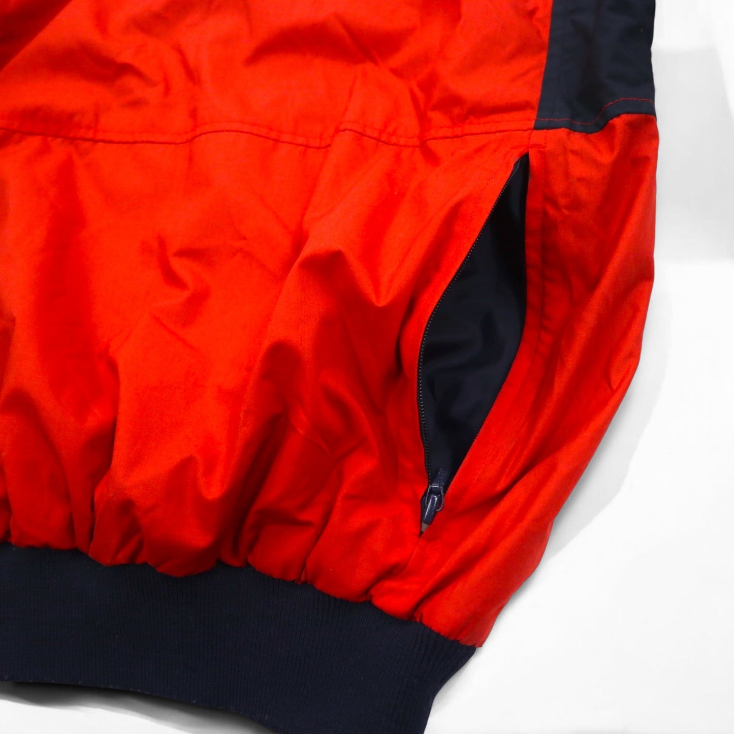 YAMAHA 90s Half Zip Anorak Jacket S Red Polyester