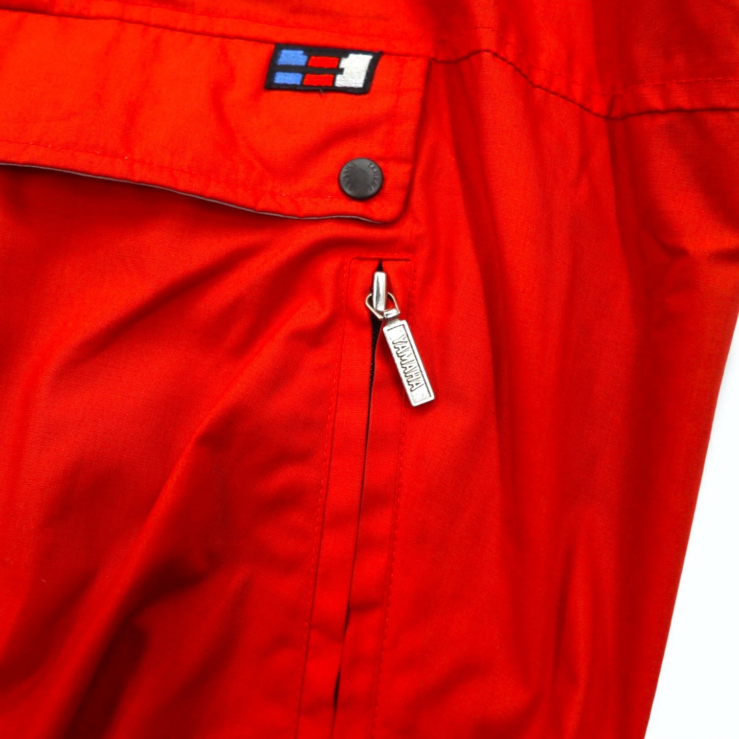 YAMAHA 90s Half Zip Anorak Jacket S Red Polyester