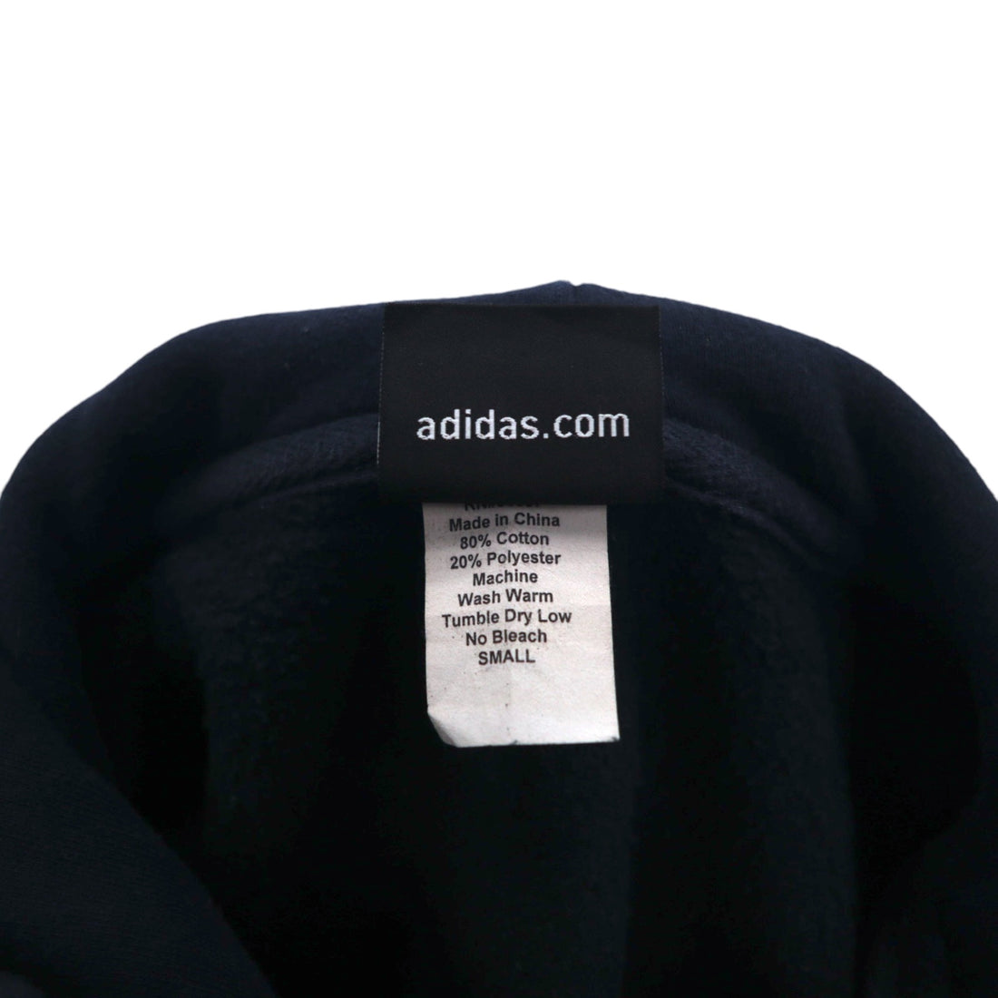 adidas Pullover Hoodie S Black Cotton Fleece Soccer