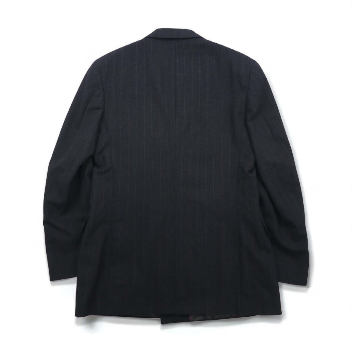 Vintage 80s USA Made Pinstripe Double Breasted Blazer Jacket EVAN PICONE 80年代 USA製 ダブル テーラードジャケット ブレザー L ユニオンメイド ACTWUタグ TAILORED FOR FOLEYS