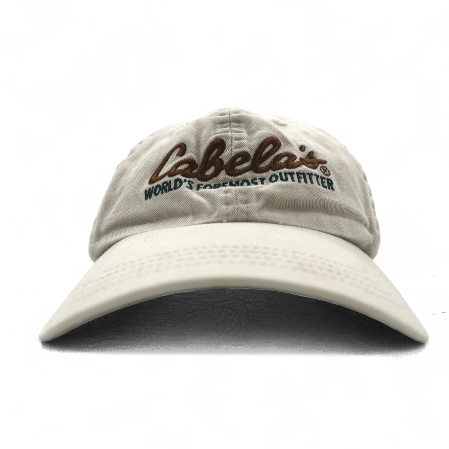 Cabela's 6パネルキャップ FREE ベルト ベージュ コットン ロゴ刺繍