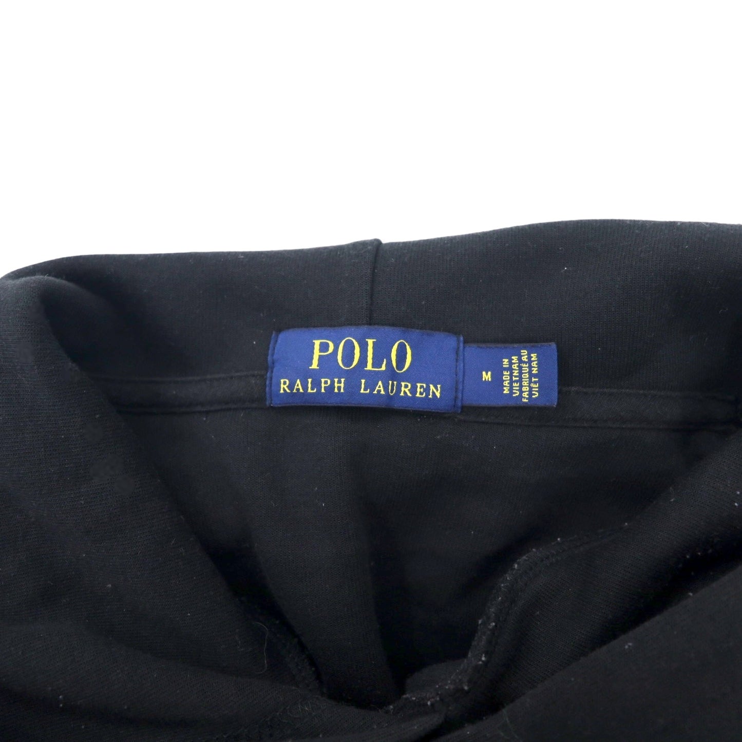 POLO RALPH LAUREN ビッグポニー プルオーバーパーカー M ブラック コットン