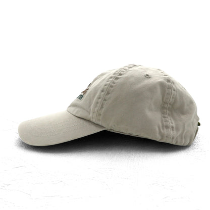 Cabela's 6パネルキャップ FREE ベルト ベージュ コットン ロゴ刺繍