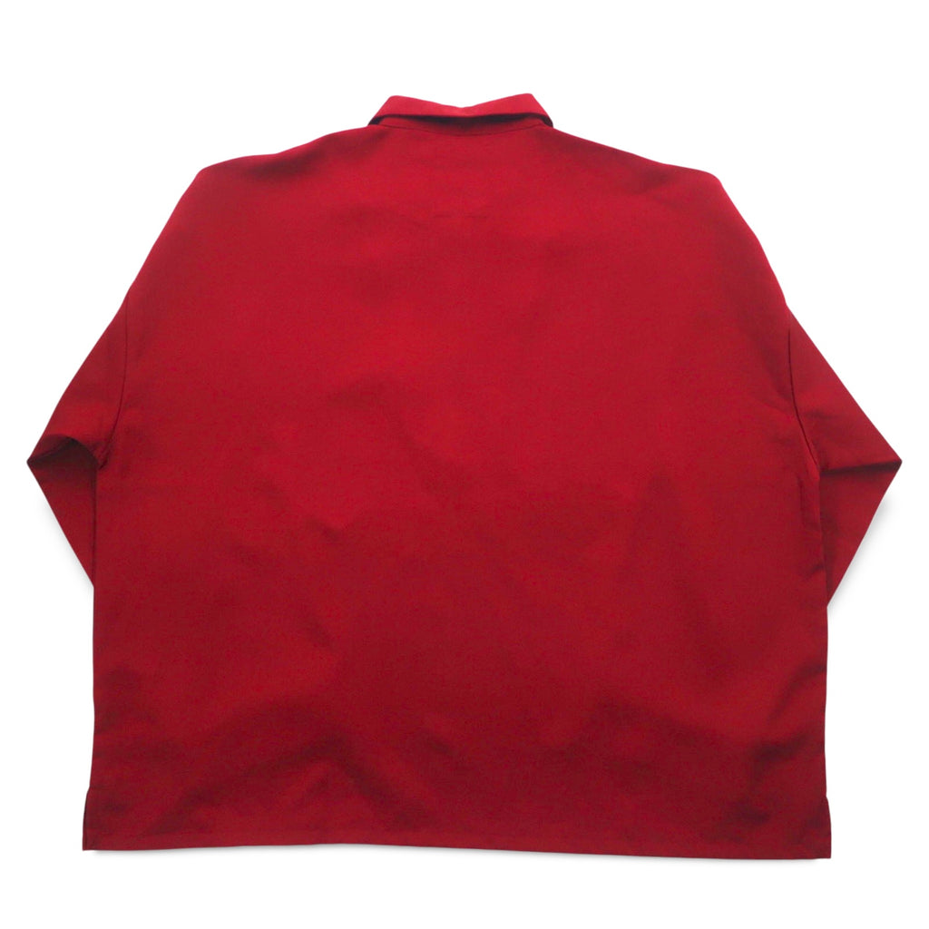 Unrelaxing Oversized Half-Zip Shirt FREE Bordeaux Polyester