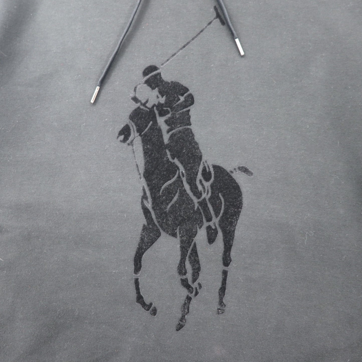 POLO RALPH LAUREN ビッグポニー プルオーバーパーカー M ブラック コットン