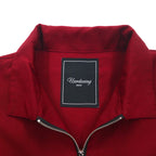 Unrelaxing Oversized Half-Zip Shirt FREE Bordeaux Polyester