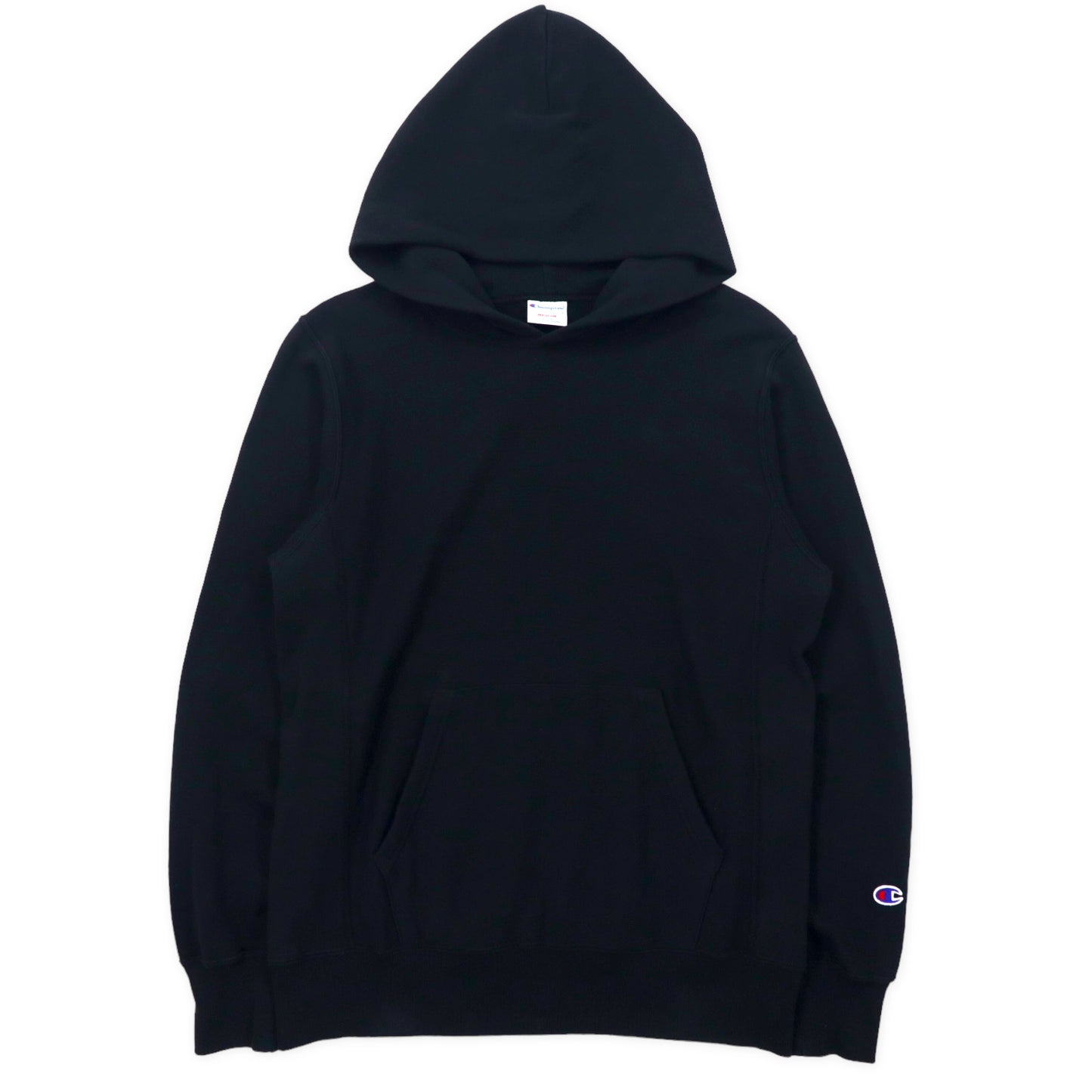 Champion リバースウィーブ スウェットパーカー M ブラック コットン 10oz REVERSE WEAVE PULLOVER HOODED SWEATSHIRT C3-L101