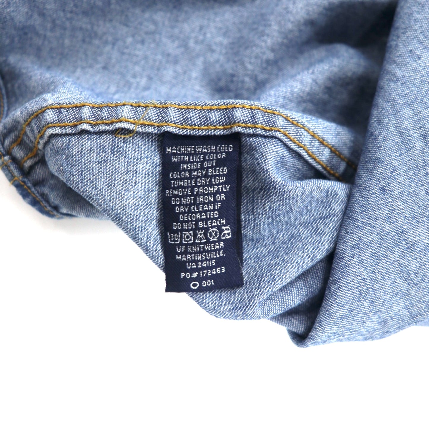 Lee 90年代 デニム ボタンダウンシャツ XL ブルー コットン DENIM COLLECTION ワンポイント刺繍 US企業 ビッグサイズ