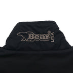 Bear USA 90s Stand Collar Nylon Jacket Jersey XL Black Logo Tape Sideline