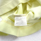 YVES SAINT LAURENT 90年代 ポロシャツ L イエロー コットン 鹿の子 YSL 胸ポケット ワンポイントロゴ刺繍