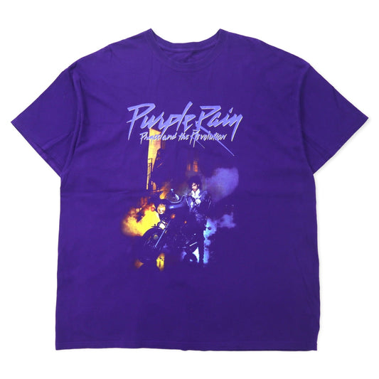 日本然リトテ-古着オンライン-THE PRINCE ESTATE プリンス バンドTシャツ 2XL パープル コットン PURPLE RAIN ビッグサイズ-THE PRINCE ESTATE Prince Band T-Shirt 2XL Purple Cotton PURPLE RAIN Big Size