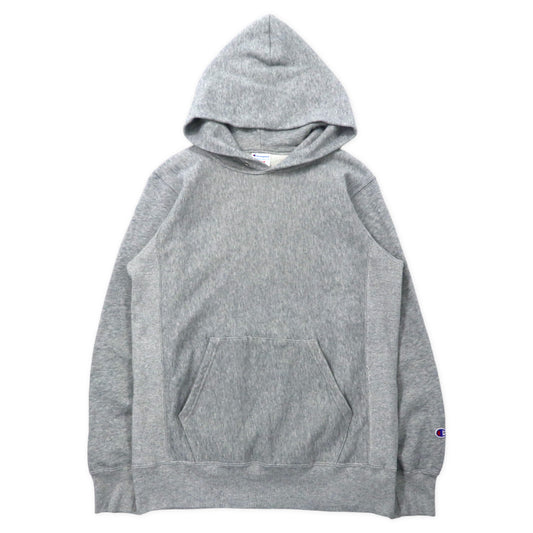 Champion リバースウィーブ スウェットパーカー M グレー コットン 10oz REVERSE WEAVE PULLOVER HOODED SWEATSHIRT C3-L101