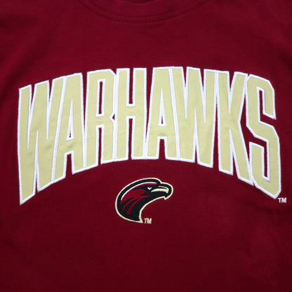 Champion カレッジ刺繍 Tシャツ XL ボルドー コットン WARHAWKS アーチロゴ