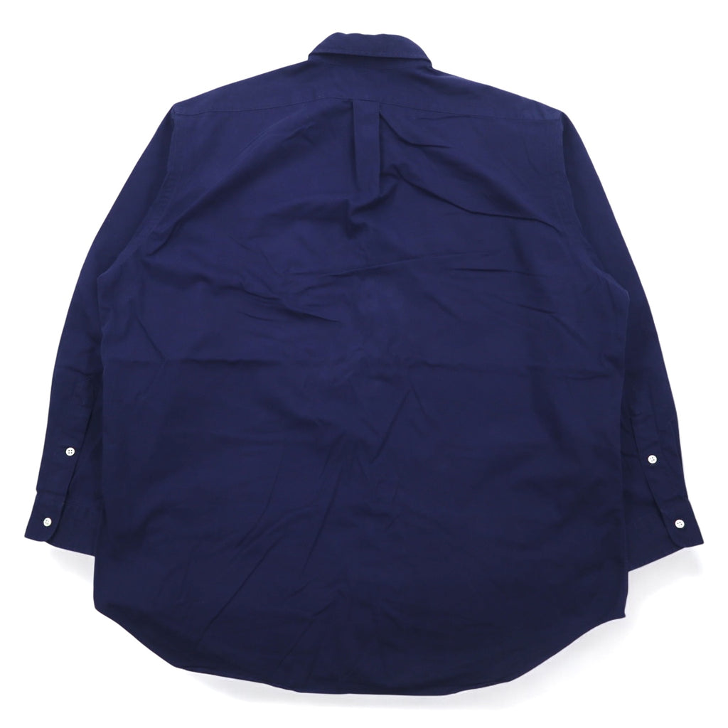 RALPH LAUREN 90s BLAKE Big Size Button Down Shirt XL Navy Small Pony Embroidery