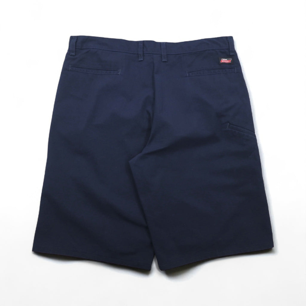 Dickies T/C Twill Short Work Pants, Size XL, Navy, Polyester and Cotton, GR360