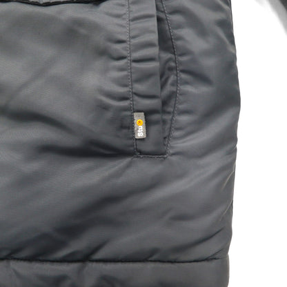 STUSSY 90s Navy Tag N-3B Flight Jacket, Size M, Drawcord, Padded, Removable Fur