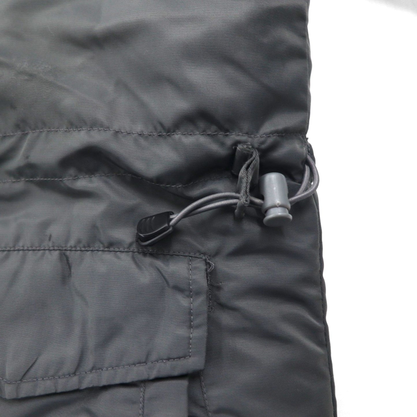 STUSSY 90s Navy Tag N-3B Flight Jacket, Size M, Drawcord, Padded, Removable Fur