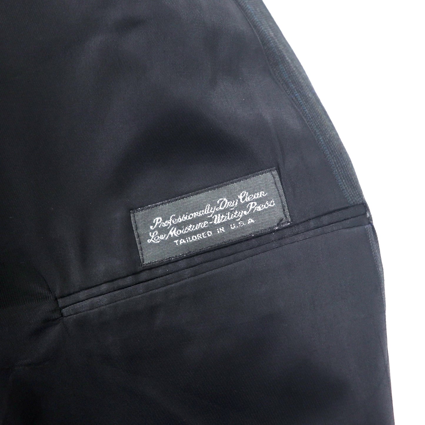 Christian Dior MONSIEUR USA製 ダブル テーラードジャケット XL グレー ストライプ ウール オールド UNION MADE