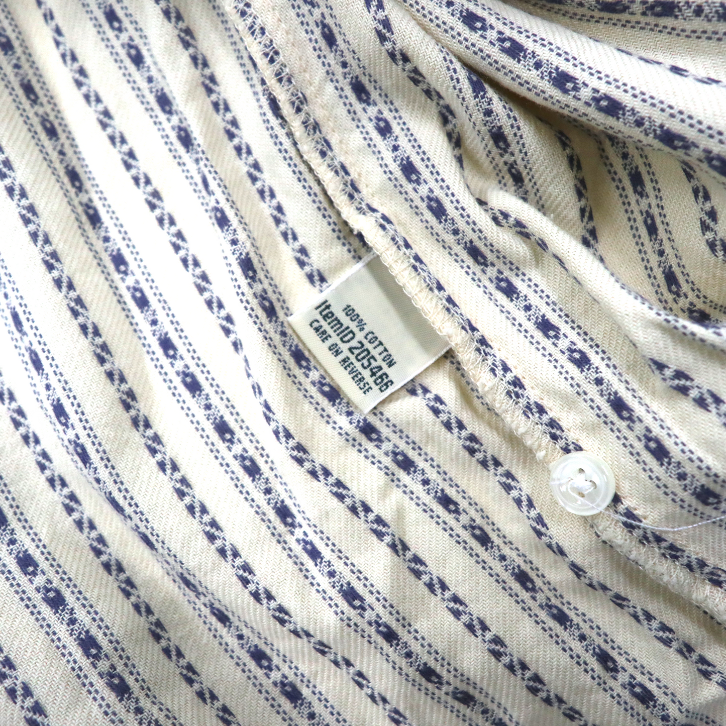 L.L.Bean Tyrolean Dress Free White Patterned Striped – 日本然リトテ
