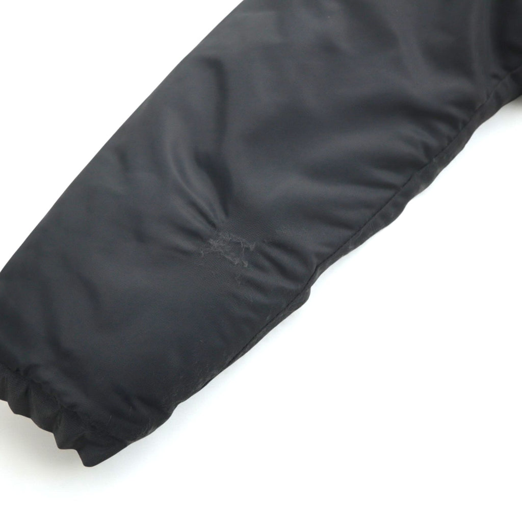 STUSSY 90s Navy Tag N-3B Flight Jacket, Size M, Drawcord, Padded, Removable Fur