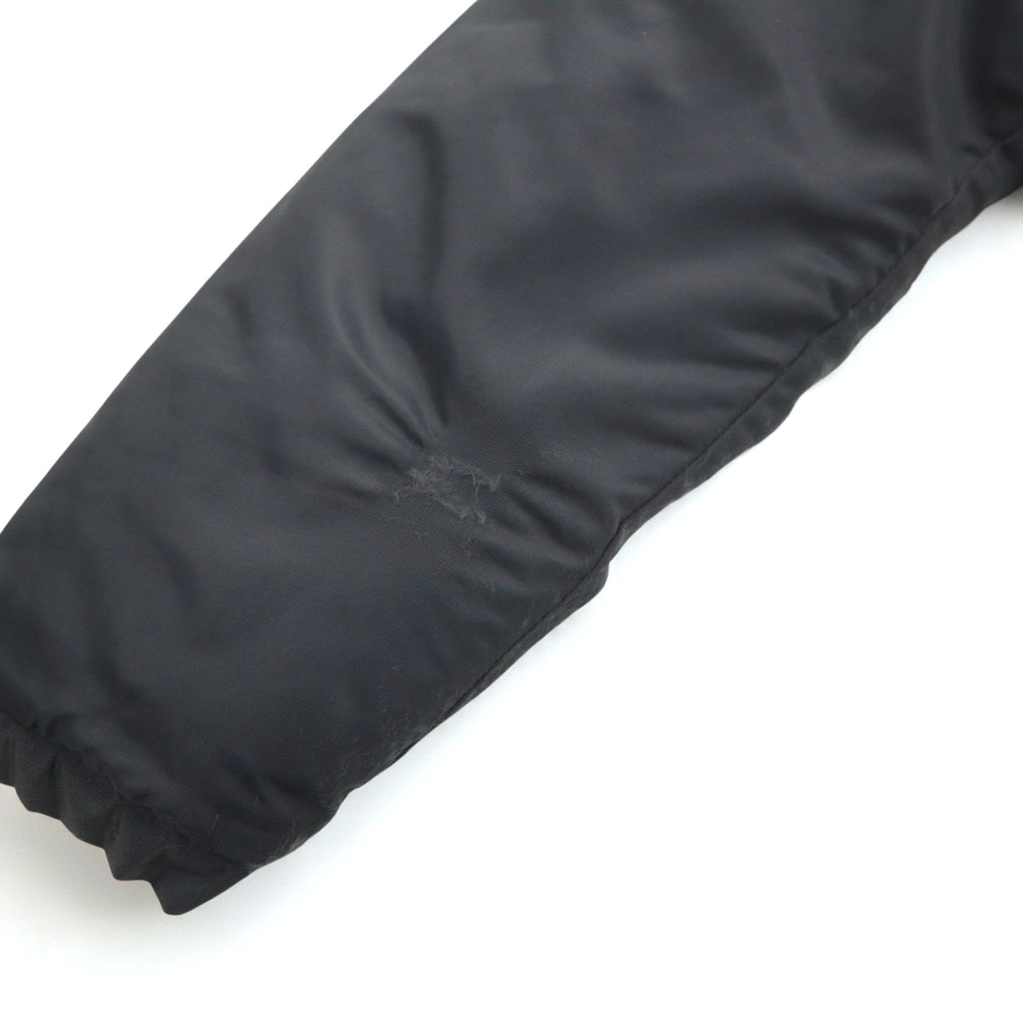 STUSSY 90s Navy Tag N-3B Flight Jacket, Size M, Drawcord, Padded, Removable Fur