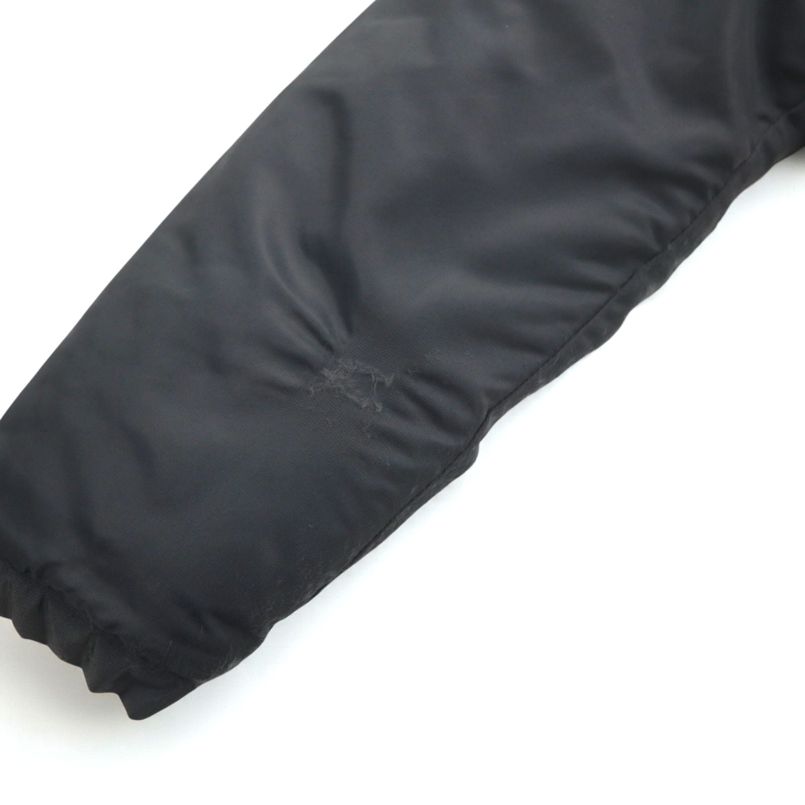 STUSSY 90s Navy Tag N-3B Flight Jacket, Size M, Drawcord, Padded, Removable Fur