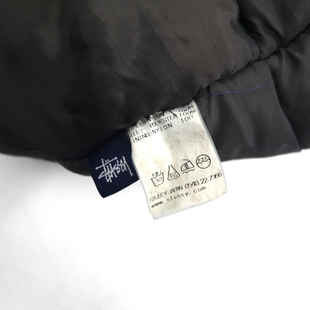 STUSSY 90s Navy Tag N-3B Flight Jacket, Size M, Drawcord, Padded, Removable Fur