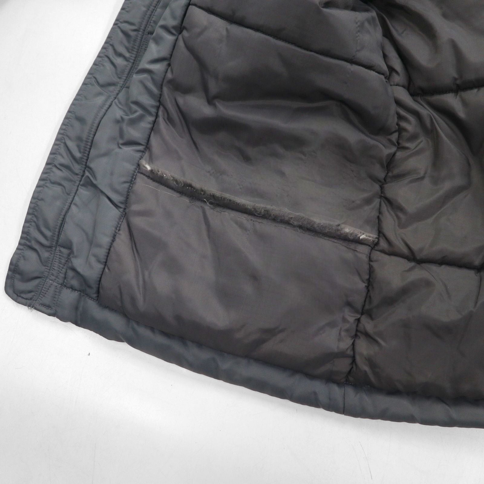 STUSSY 90s Navy Tag N-3B Flight Jacket, Size M, Drawcord, Padded, Removable Fur