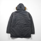 STUSSY 90s Navy Tag N-3B Flight Jacket, Size M, Drawcord, Padded, Removable Fur