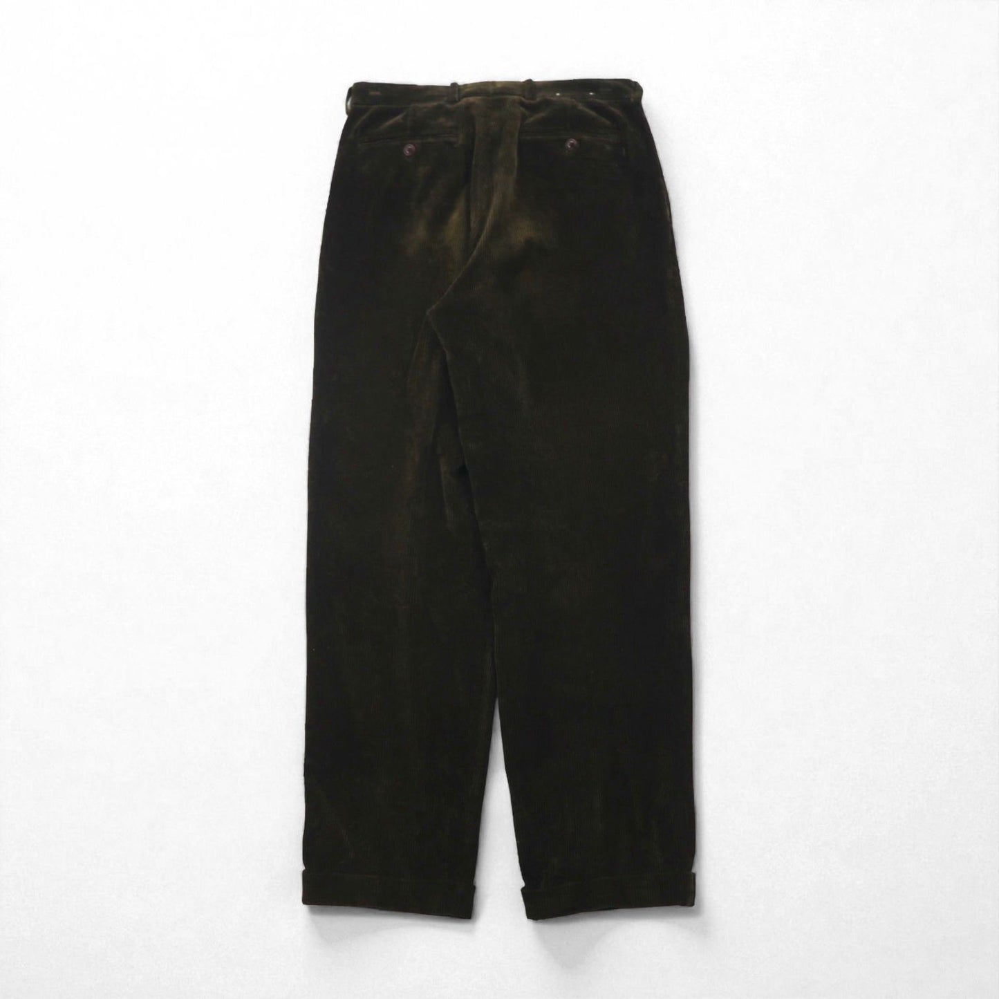 NAUTICA 90年代 2タック ワイド コーデュロイ チノパンツ ワークパンツ L ブラウン 太畝