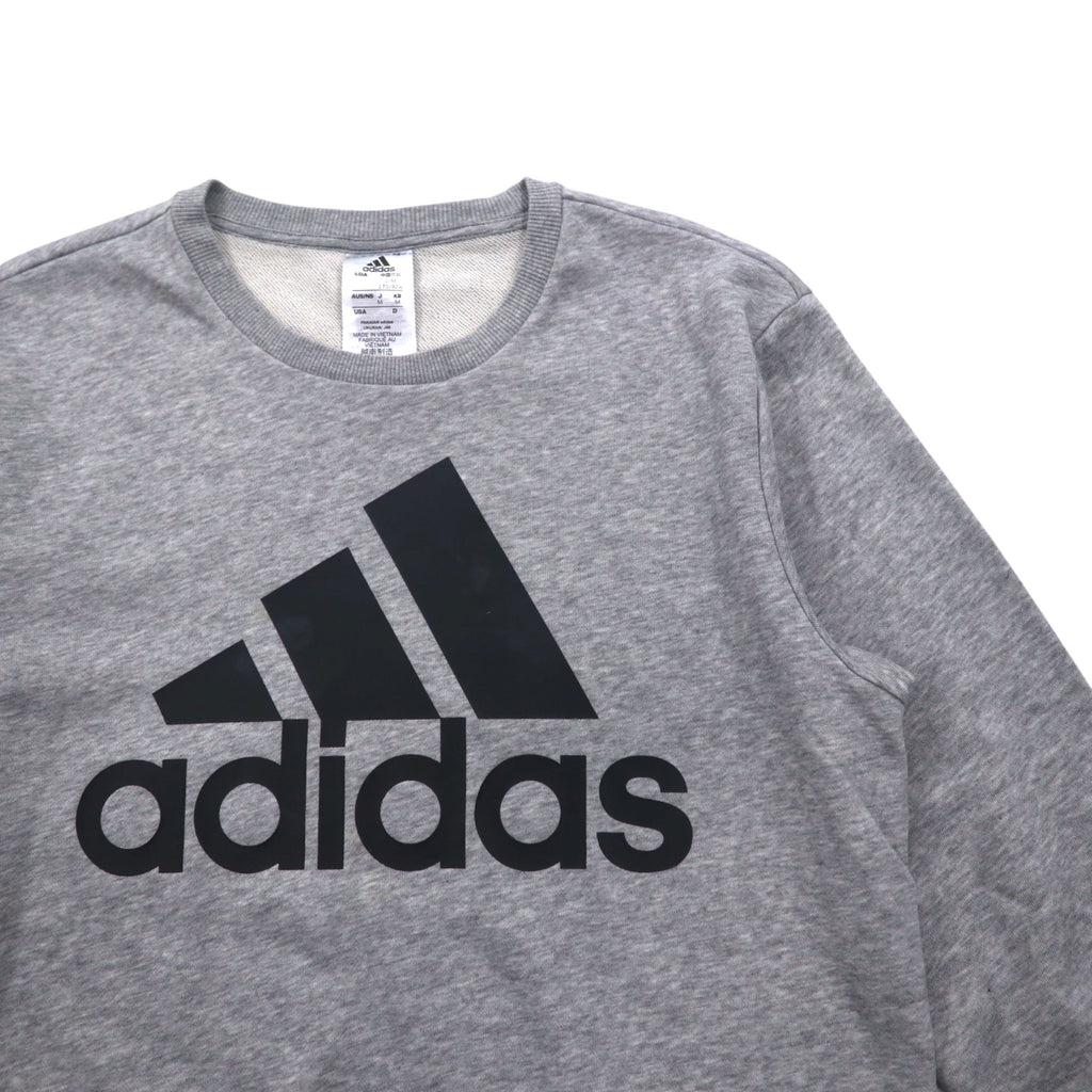 adidas Essentials Big Logo Sweatshirt M Grey Cotton GK9077