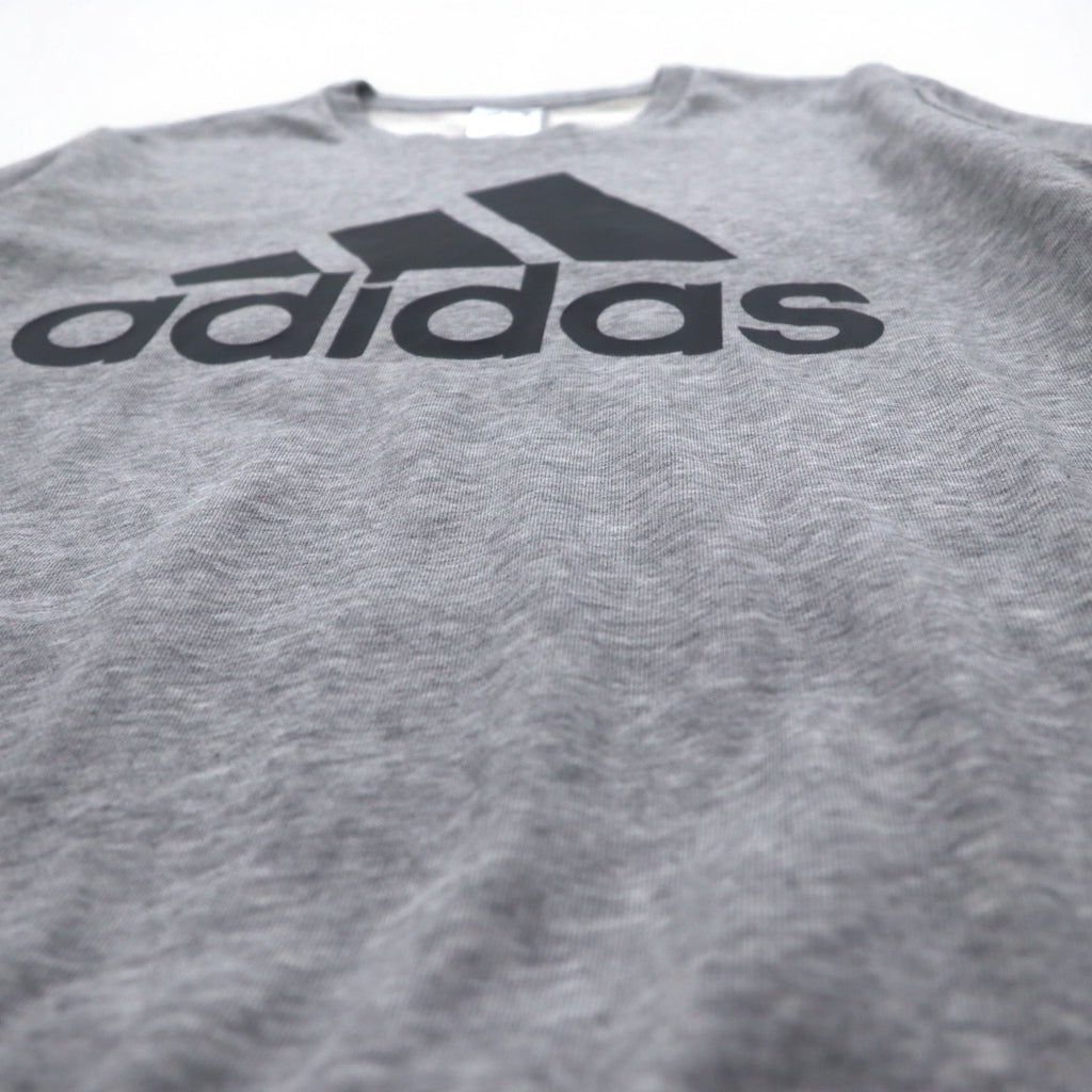 adidas Essentials Big Logo Sweatshirt M Grey Cotton GK9077