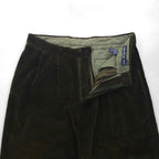 NAUTICA 90s 2-pleat Wide Corduroy Chino Work Pants, Size L, Brown, Wide Waist