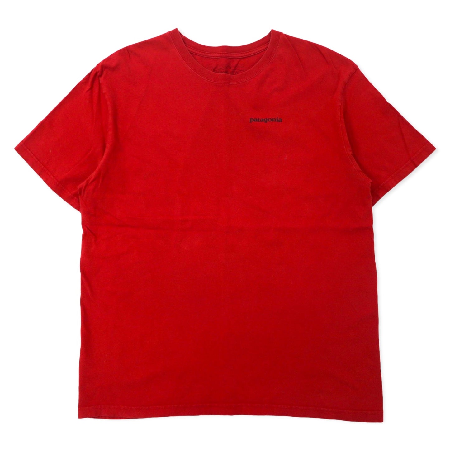 patagonia ロゴプリント Tシャツ L レッド コットン バックプリント P-6 Mission Organic T-Shirt 51865SP15