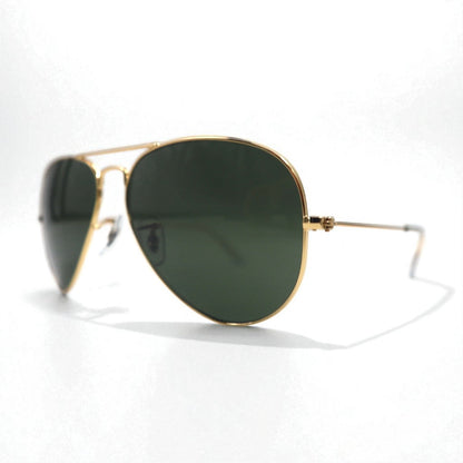 Ray-Ban アビエーター AVIATOR ティアドロップ サングラス ダブルブリッジ LARGE METAL RB3025 58-14 135 3N イタリア製