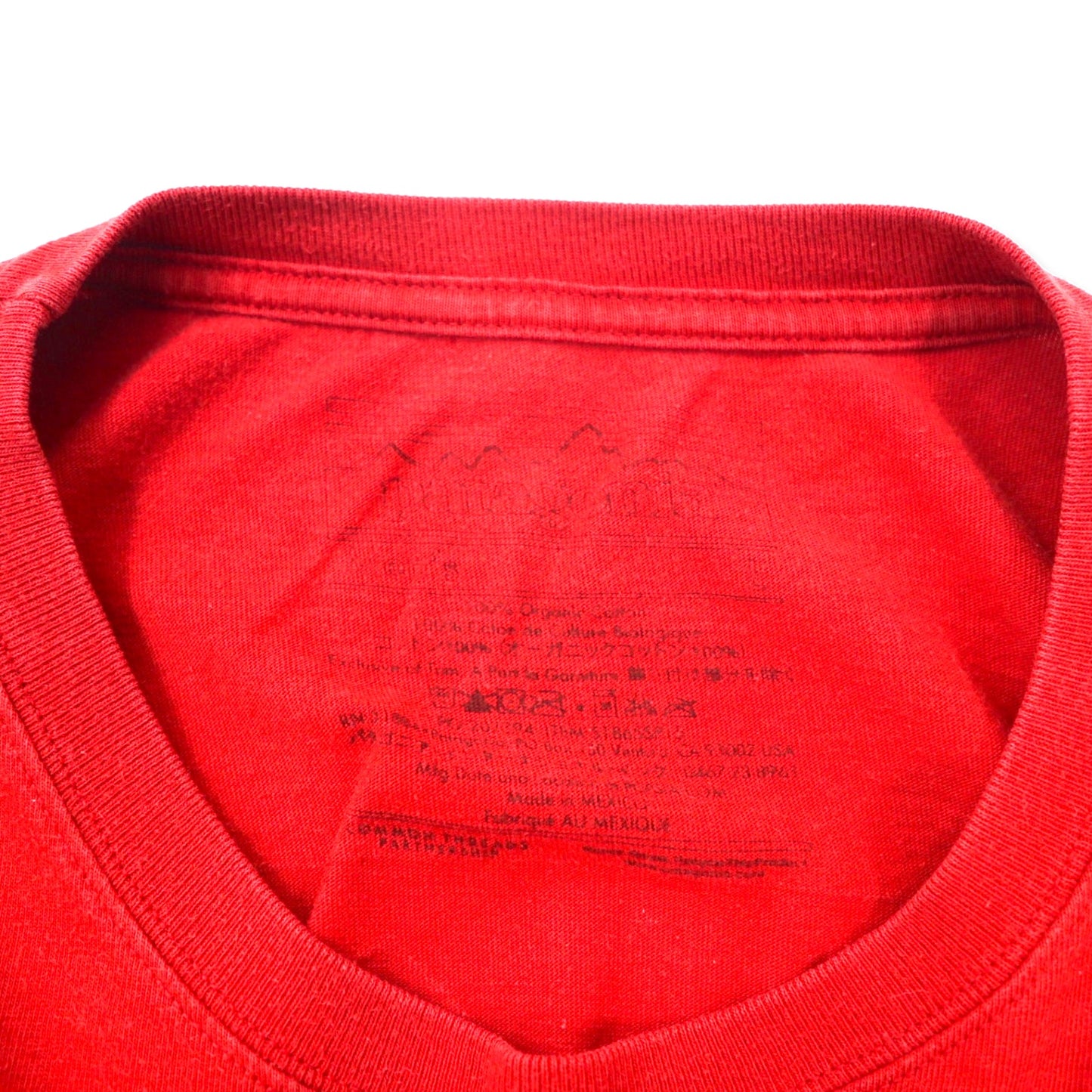 patagonia ロゴプリント Tシャツ L レッド コットン バックプリント P-6 Mission Organic T-Shirt 51865SP15