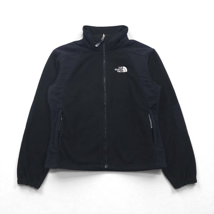 THE NORTH FACE Stand Collar Fleece Jacket, Size S, Black, Drawcord, High Neck