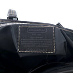 COACH 2WAY Business Bag Tote Bag Black Nylon Leather 70211