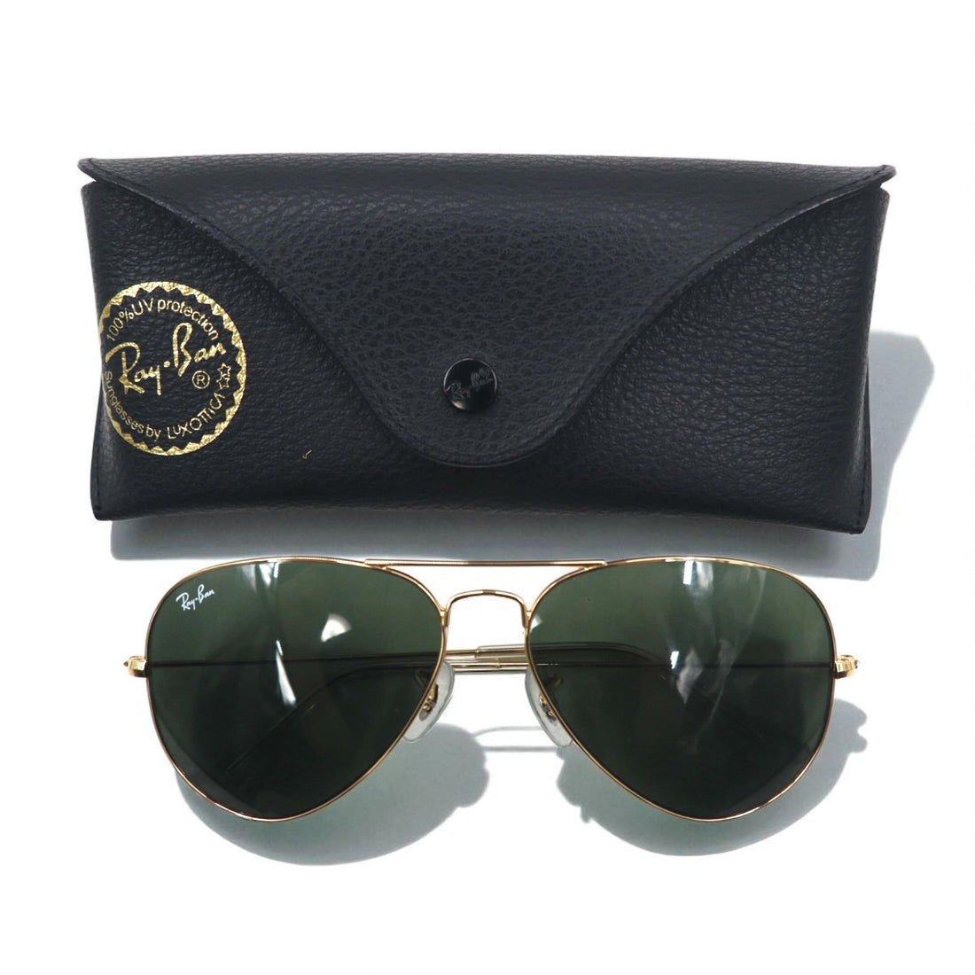 Ray-Ban Aviator Teardrop Sunglasses with Double Bridge, Large Metal, RB3025, 58-14, 135mm, 3N, Made in Italy