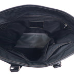 COACH 2WAY Business Bag Tote Bag Black Nylon Leather 70211