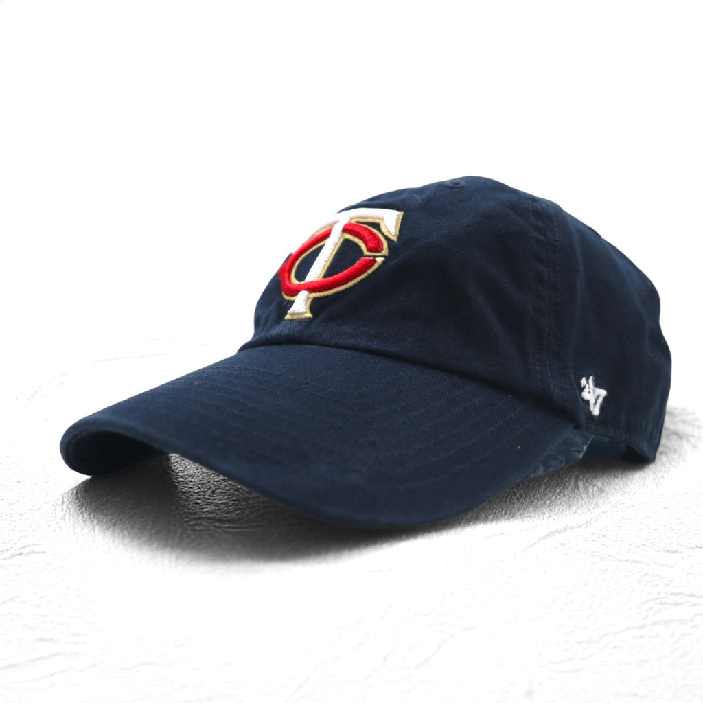 47BRAND ベースボールキャップ FREE ベルト ネイビー コットン MLB Minnesota Twins