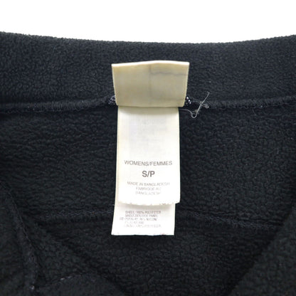 THE NORTH FACE Stand Collar Fleece Jacket, Size S, Black, Drawcord, High Neck