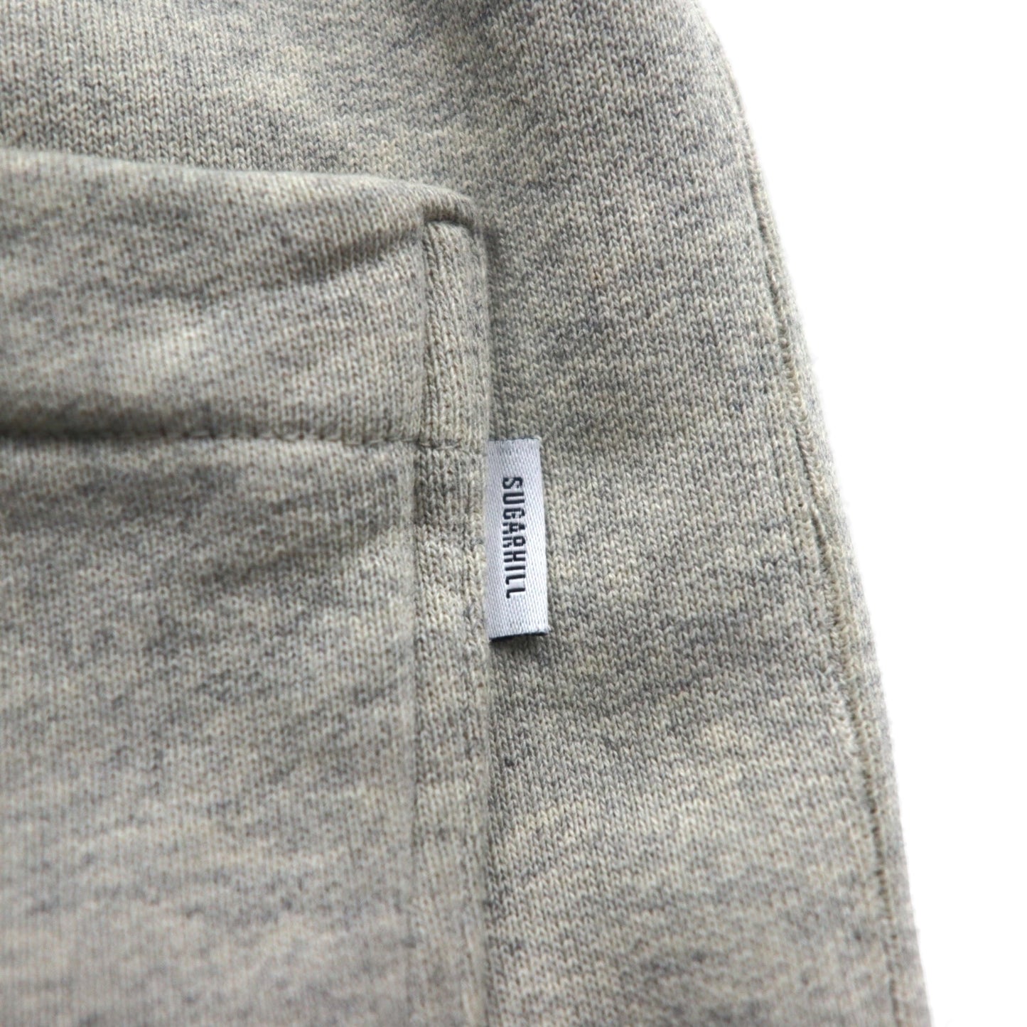 SUGARHILL Crushed Sweat Trousers, Size M, Gray, Distressed Finish, Made in Japan