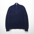 Brooks Brothers ハーフジップ ドライバーズニット セーター M ネイビー ハイネック