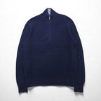 Brooks Brothers ハーフジップ ドライバーズニット セーター M ネイビー ハイネック